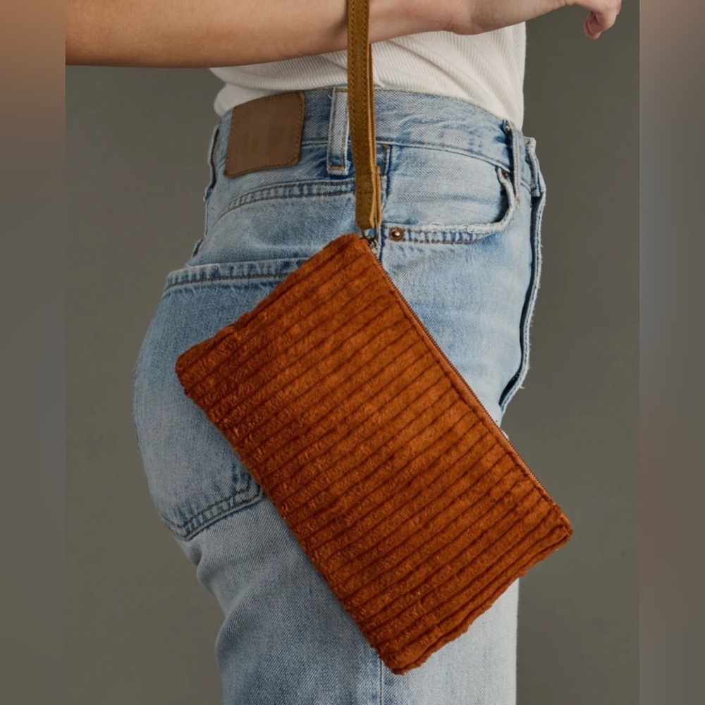 Desert Dance Corduroy Wristlet Clutch Boho Western Festival Southwest Rodeo
